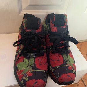 Men's Addias ZX Flux Red Rose Fashion Sneakers